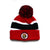 Fresh Gang Deluxe Pom Beanie in Red/Black