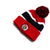 Fresh Gang Deluxe Pom Beanie in Red/Black