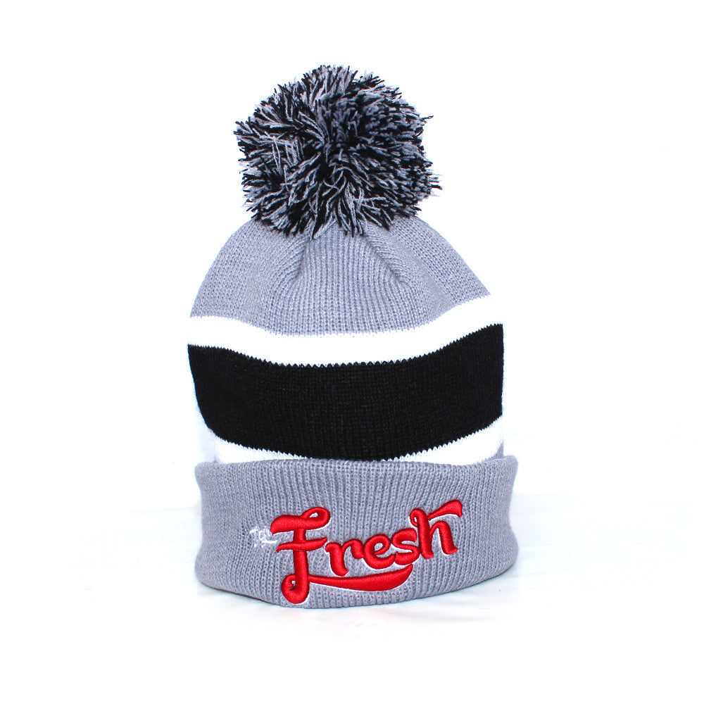 TGIFresh Logo Deluxe Pom Beanie in Heather